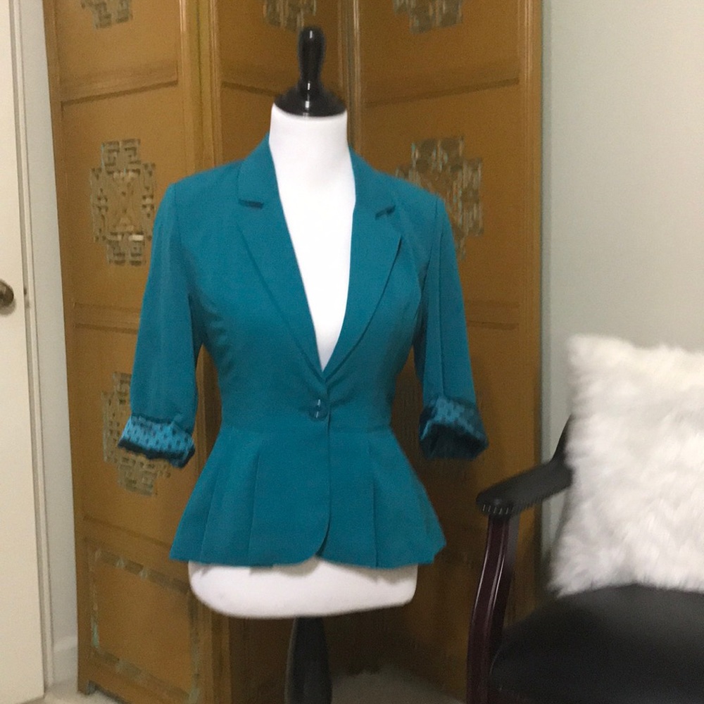 Peplum blazer